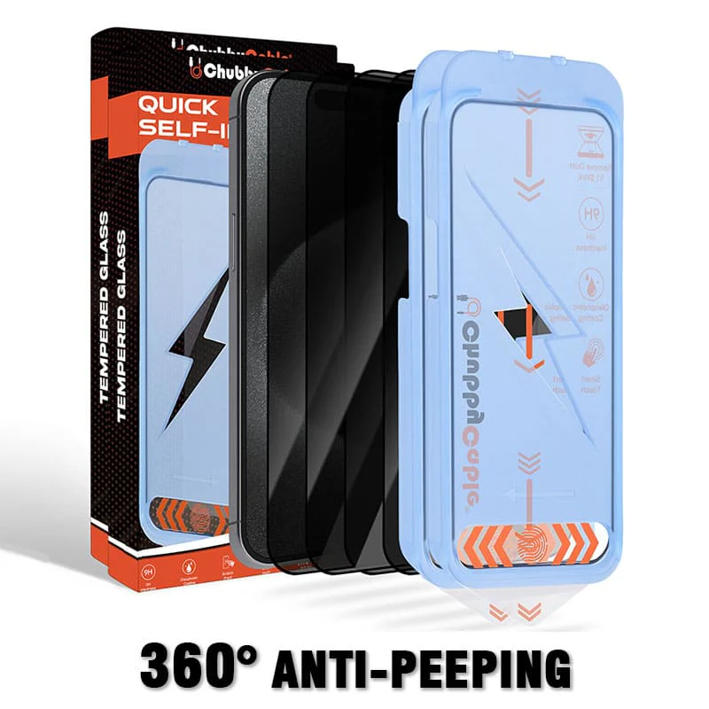 ChubbyShield Ultra - 360° Privacy Screen Protector with Ultra-easy Install Box - Image 14