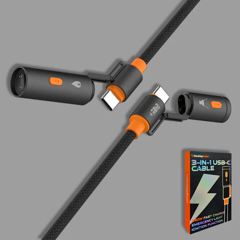 ChubbyWild 240W Rugged Charging Cable – Arc Ignite & Emergency Light, Outdoor Power Pro - Image 8