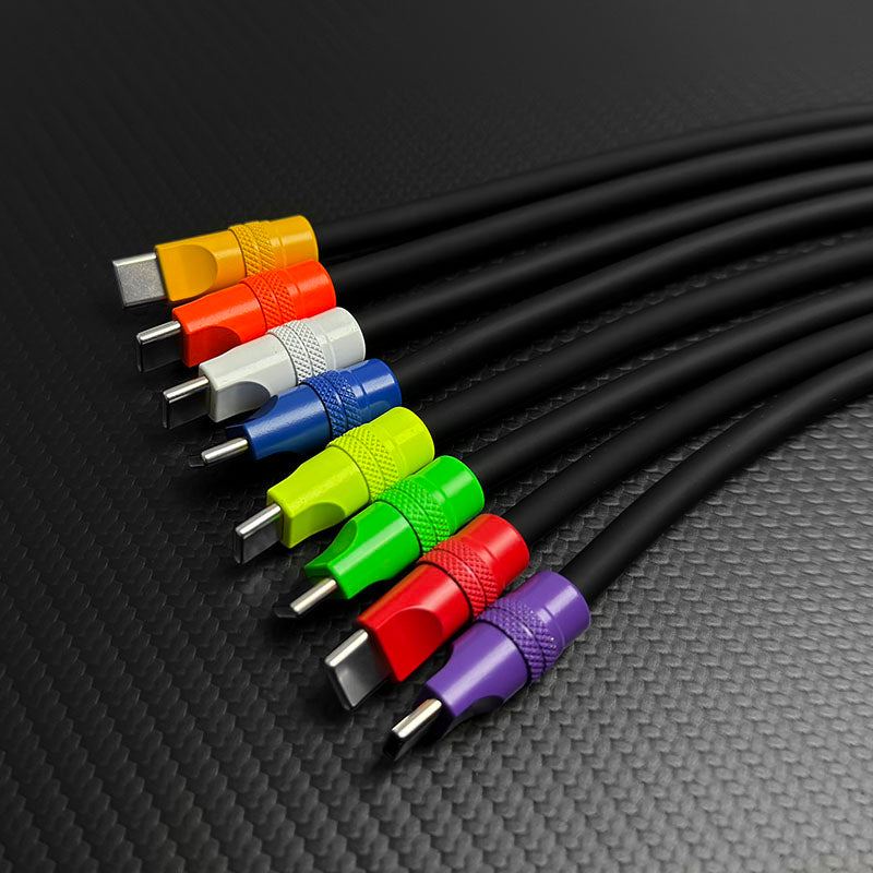 "Color Block Chubby" 240w Painted Power Bank Friendly Cable - Image 5