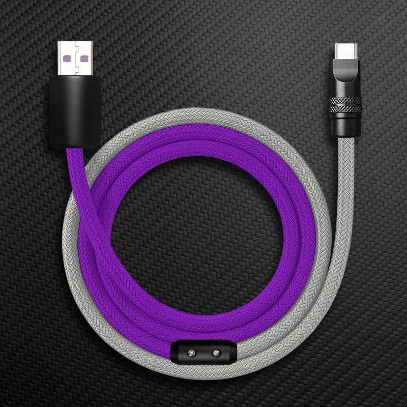 "ColorWeave Chubby" Vibrant Dual-Tone 240W Fast Charge Cable - More Colors - Image 15