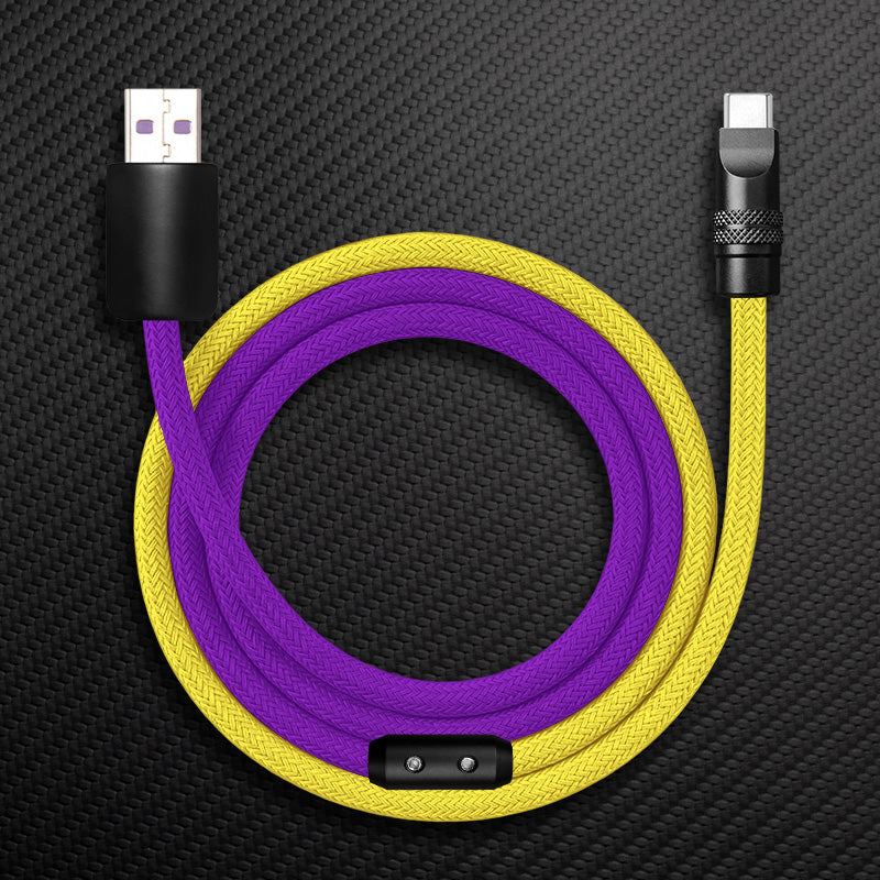 "ColorWeave Chubby" Vibrant Dual-Tone 240W Fast Charge Cable - More Colors - Image 16