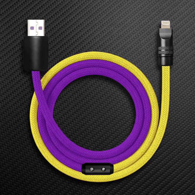 "ColorWeave Chubby" Vibrant Dual-Tone 240W Fast Charge Cable - More Colors - Image 21
