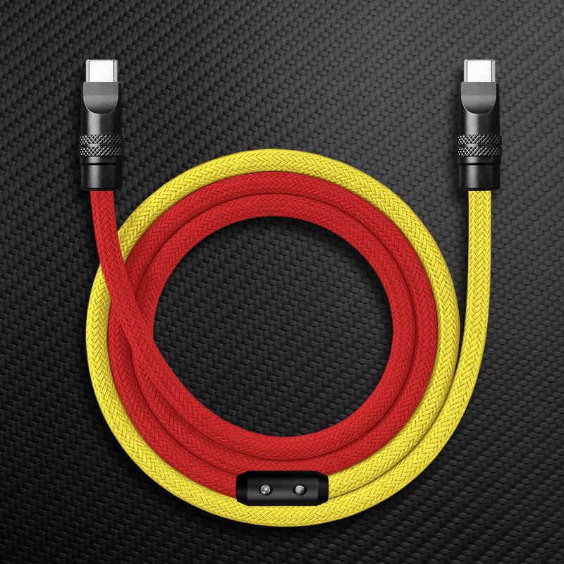 "ColorWeave Chubby" Vibrant Dual-Tone 240W Fast Charge Cable - More Colors - Image 23