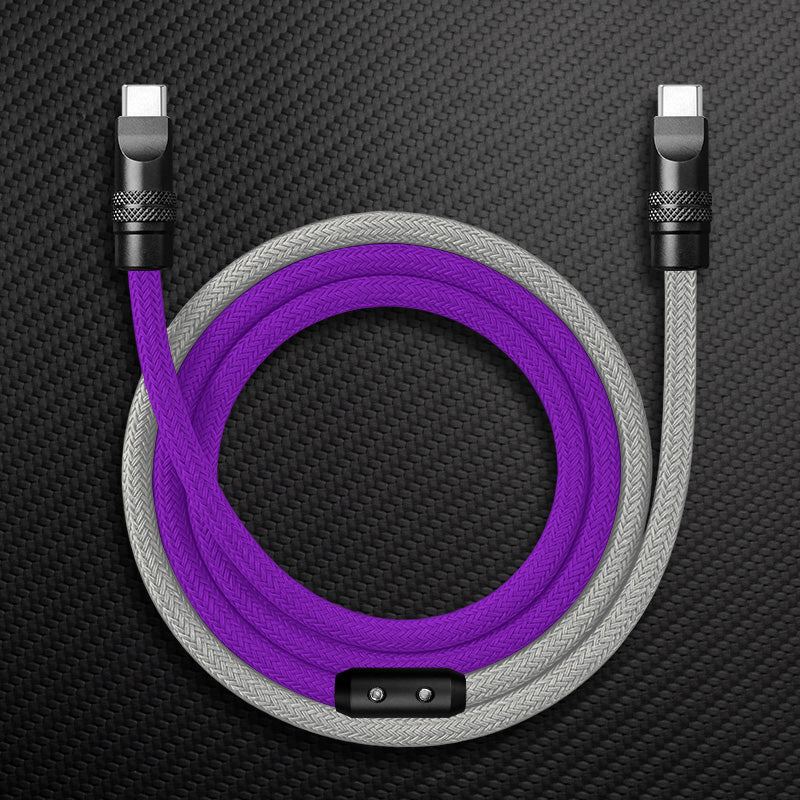 "ColorWeave Chubby" Vibrant Dual-Tone 240W Fast Charge Cable - More Colors - Image 7
