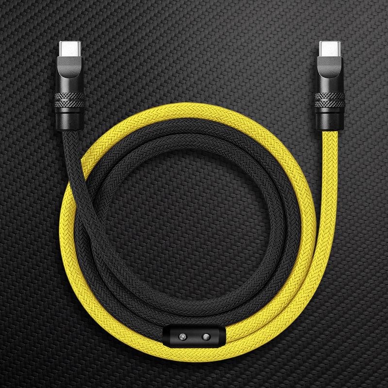 "ColorWeave Chubby" Vibrant Dual-Tone 240W Fast Charge Cable - Image 10