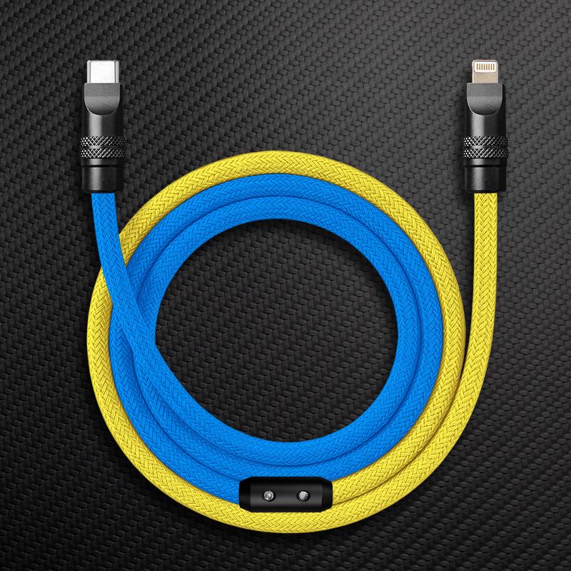 "ColorWeave Chubby" Vibrant Dual-Tone 240W Fast Charge Cable - Image 17