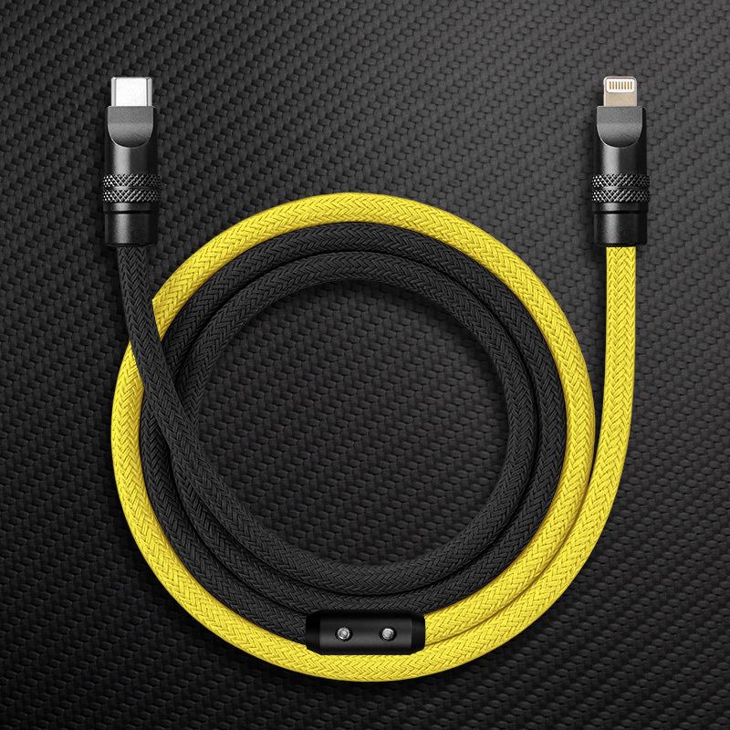 "ColorWeave Chubby" Vibrant Dual-Tone 240W Fast Charge Cable - Image 18