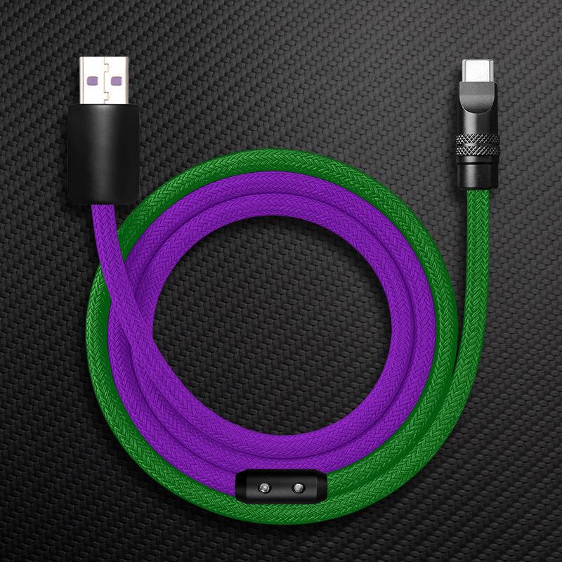 "ColorWeave Chubby" Vibrant Dual-Tone 240W Fast Charge Cable - Image 23
