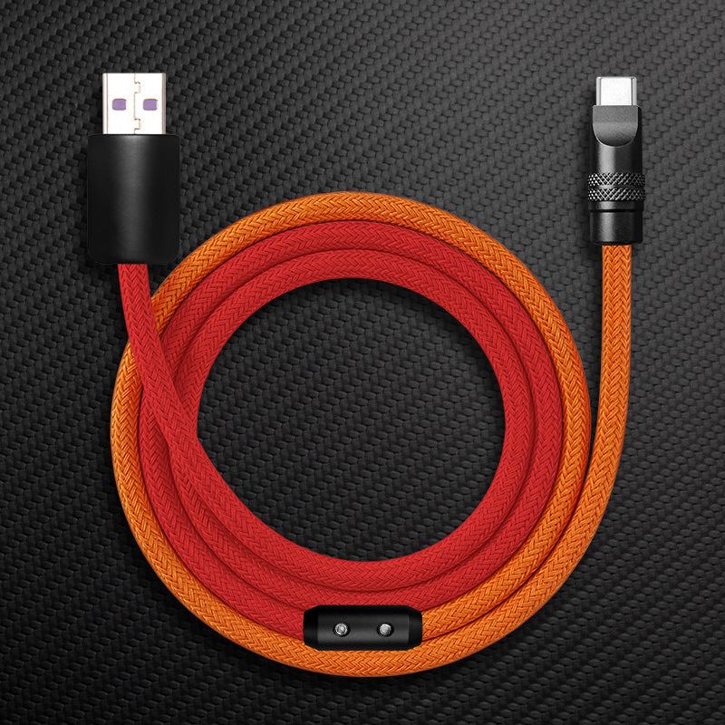 "ColorWeave Chubby" Vibrant Dual-Tone 240W Fast Charge Cable - Image 28