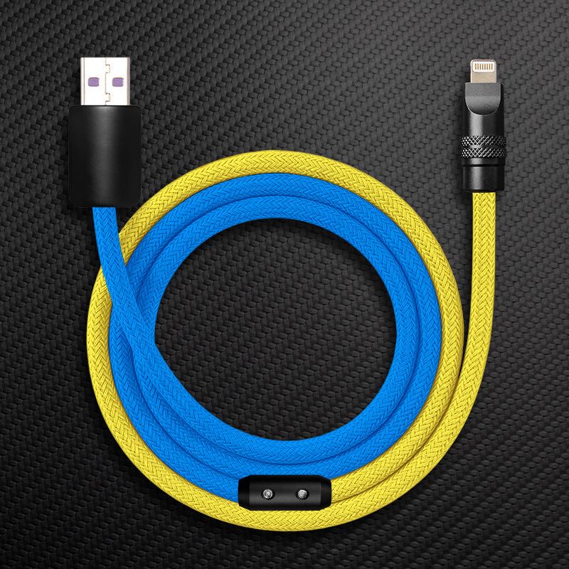 "ColorWeave Chubby" Vibrant Dual-Tone 240W Fast Charge Cable - Image 32