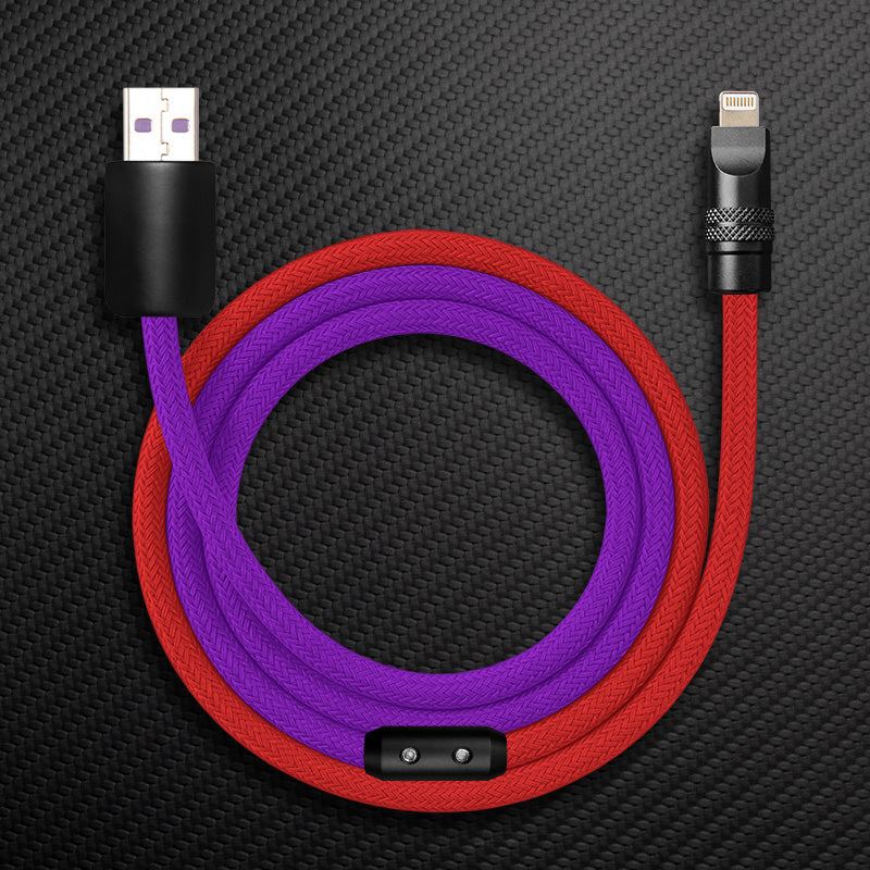 "ColorWeave Chubby" Vibrant Dual-Tone 240W Fast Charge Cable - Image 35