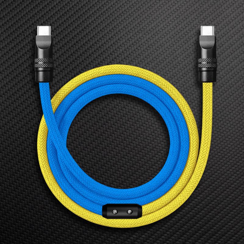 "ColorWeave Chubby" Vibrant Dual-Tone 240W Fast Charge Cable - Image 37