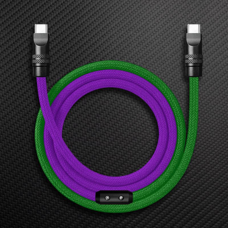 "ColorWeave Chubby" Vibrant Dual-Tone 240W Fast Charge Cable - Image 9