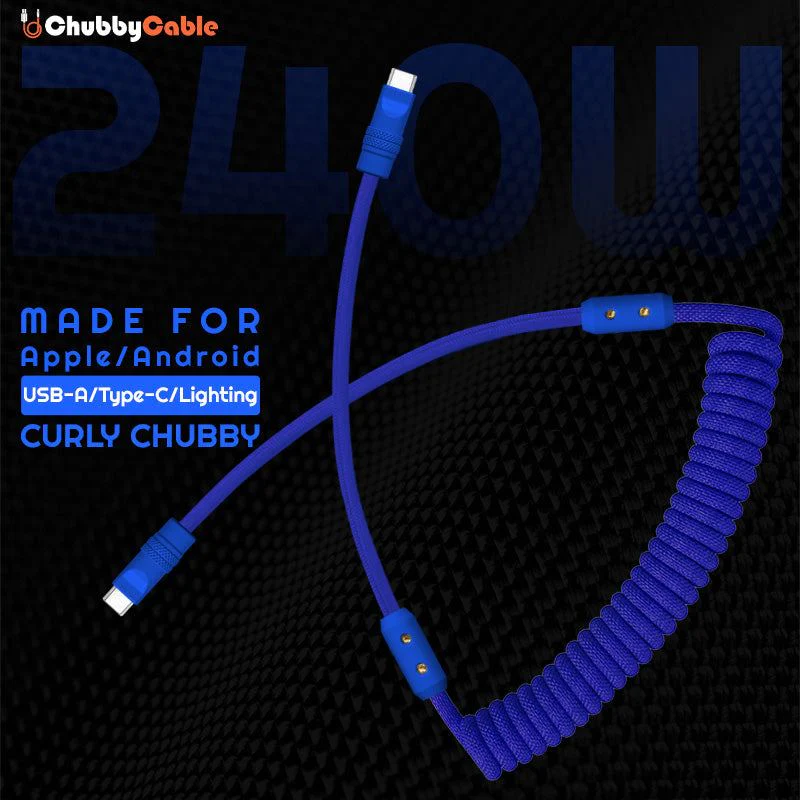 "Curly Chubby" New Spring Charge Cable