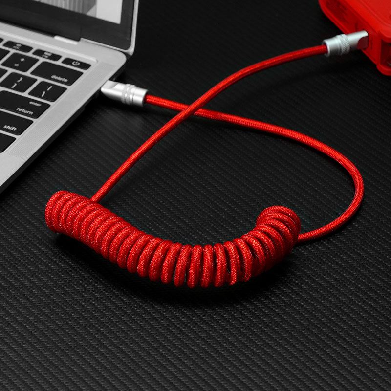 "Curly Chubby" Retractable Fast Charging Cable - Image 3