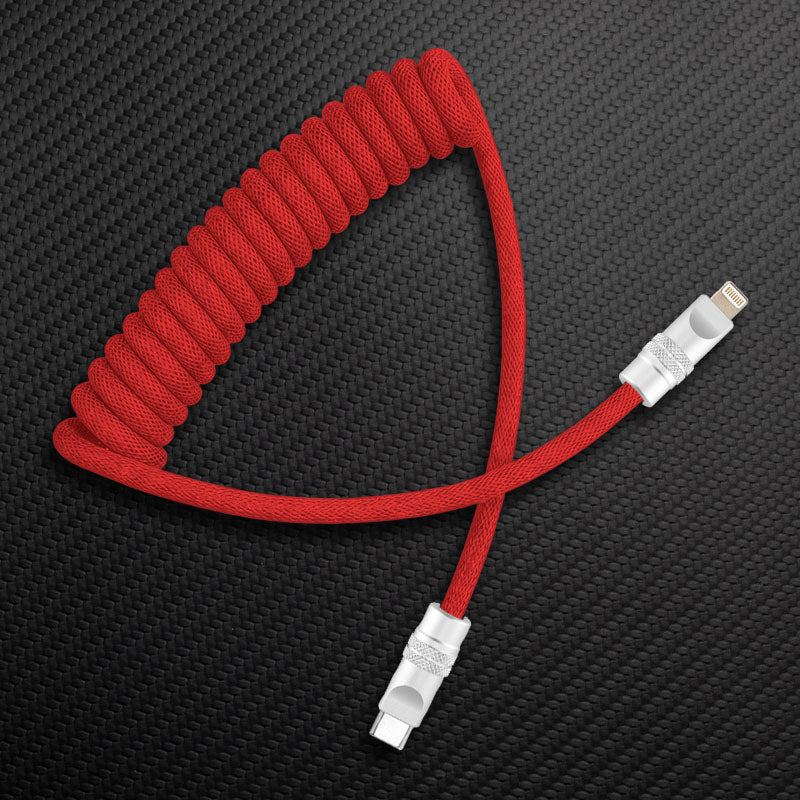 "Curly Chubby" Retractable Fast Charging Cable - Image 49