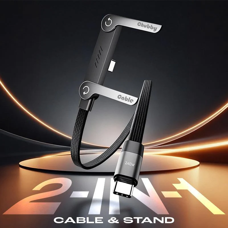 Free 240W Braided Fast Charge Cable with Stand - Image 4