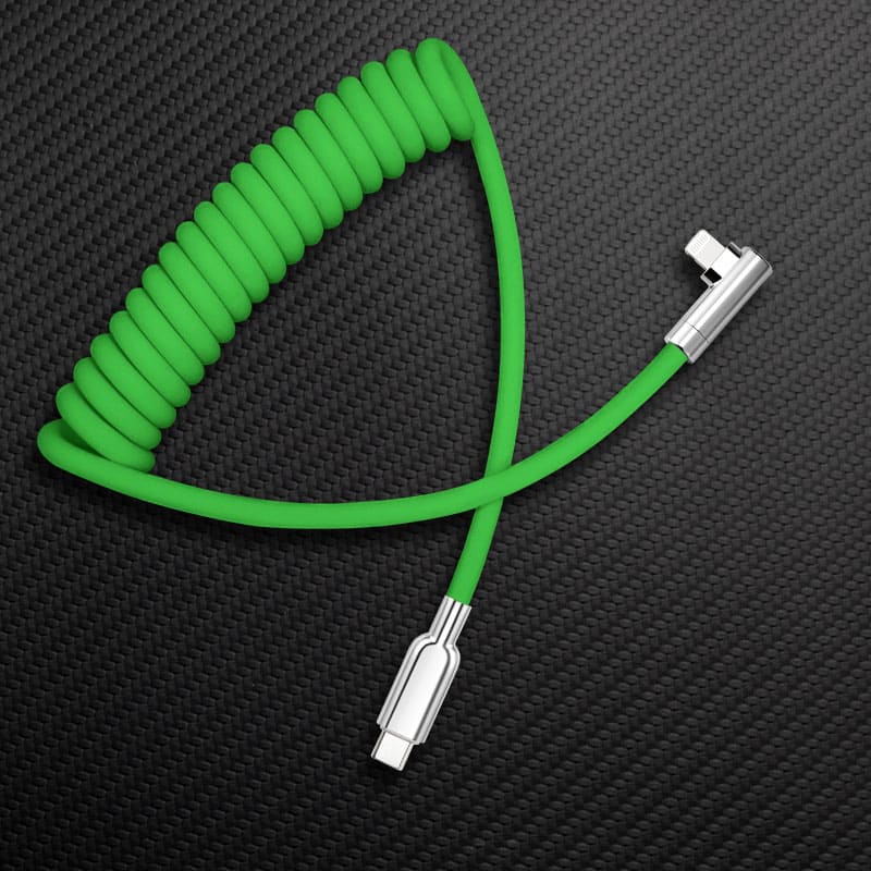 "Elbow Chubby" 240W Spring Cable With Mirrored Connector - Image 11