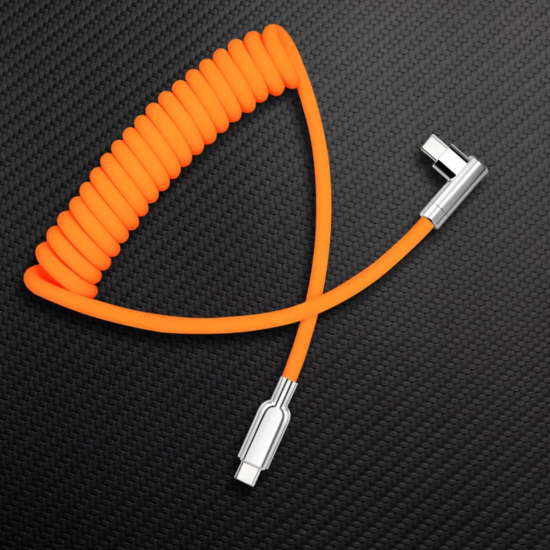"Elbow Chubby" 240W Spring Cable With Mirrored Connector - Image 13