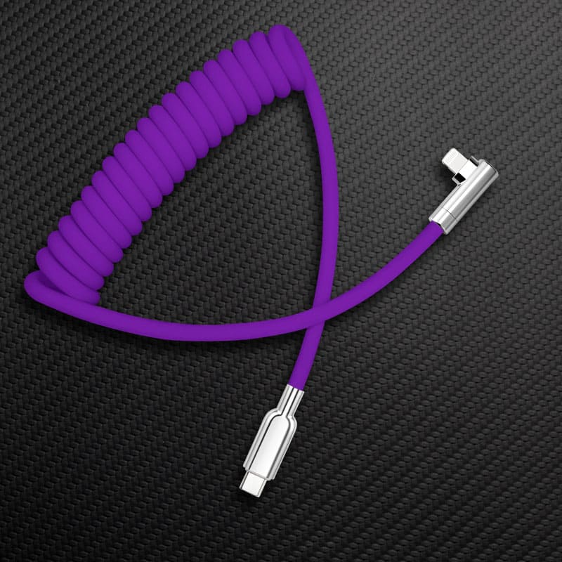 "Elbow Chubby" 240W Spring Cable With Mirrored Connector - Image 17