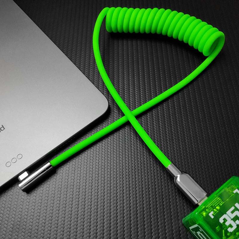 "Elbow Chubby" 240W Spring Cable With Mirrored Connector - Image 2