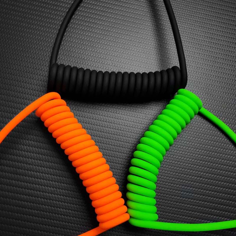 "Elbow Chubby" 240W Spring Cable With Mirrored Connector - Image 3
