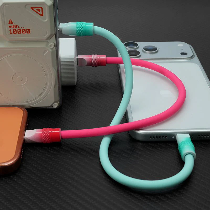 "Gradient Chubby" 240W Gradient Dopamine Power Bank Friendly Cable - Image 4