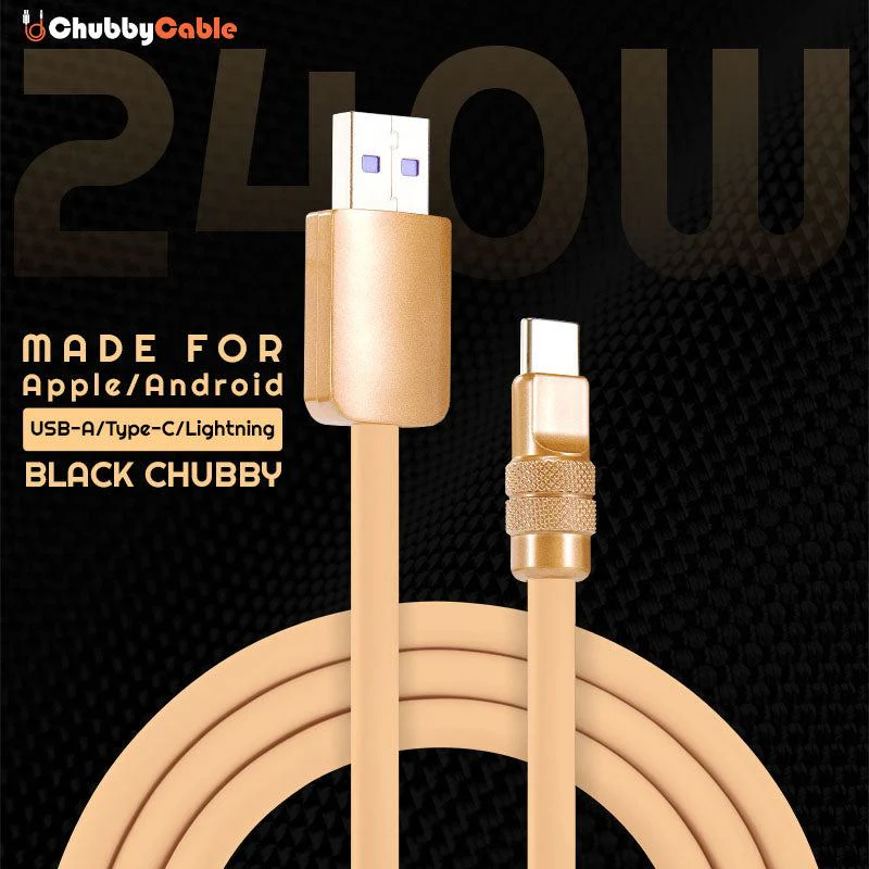 "Desert Titanium" Luxury Gold Charging Cable