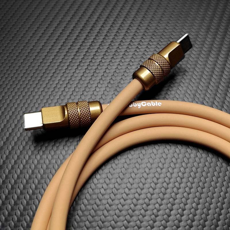 "Desert Titanium" Luxury Gold Charging Cable - Image 4
