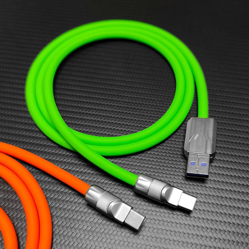 "Mecha Chubby" 240W Fast Charging Cable - 16 Vibrant Colors & Usb-C Only - Image 4