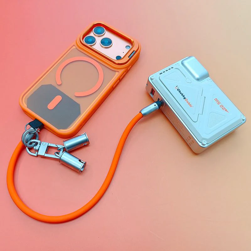 Metal Lens Bracket Phone Case For iPhone & Chubbycable Crossbody Strap Cable Combo - Image 5