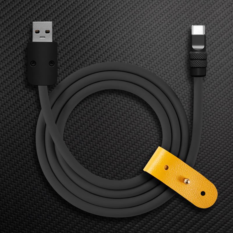 "Monochrome Chubby" 240W Classic Solid Color Fast Charging Cable - Image 10