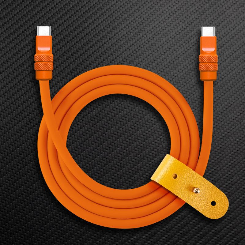 "Monochrome Chubby" 240W Classic Solid Color Fast Charging Cable - Image 7