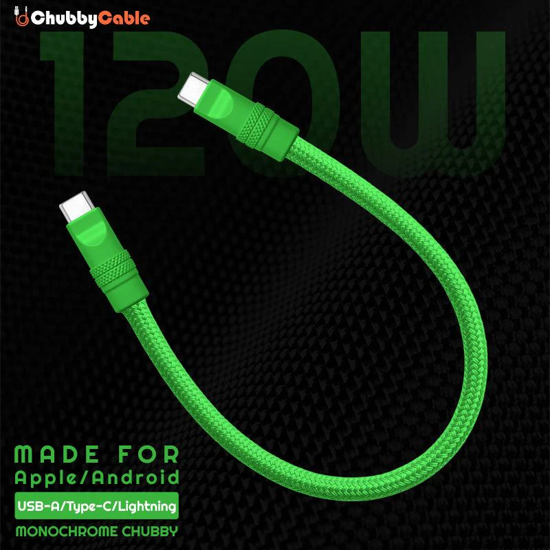 "Monochrome Chubby" Power Bank Friendly Cable