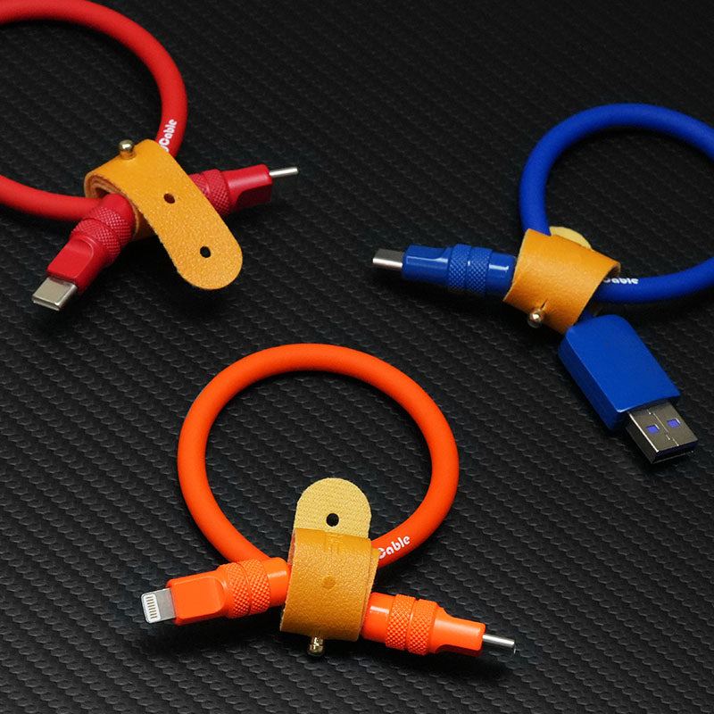 "Monochrome Chubby" Power Bank Friendly Cable - Silicone Material - Image 5
