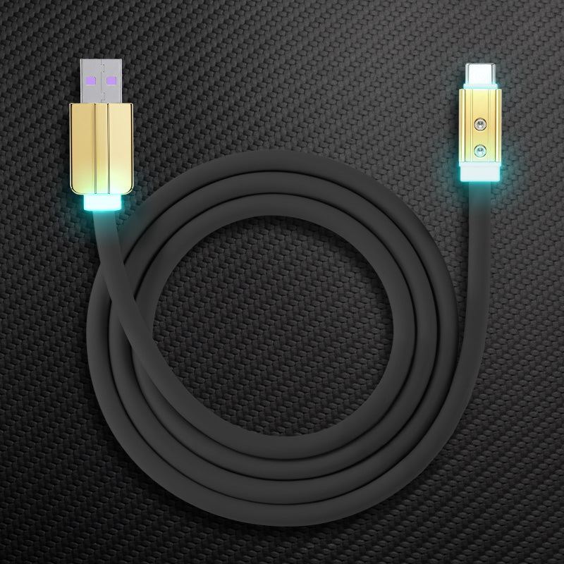 "Neon Chubby" Fast Charge Cable With Gold-plated Design - Image 17