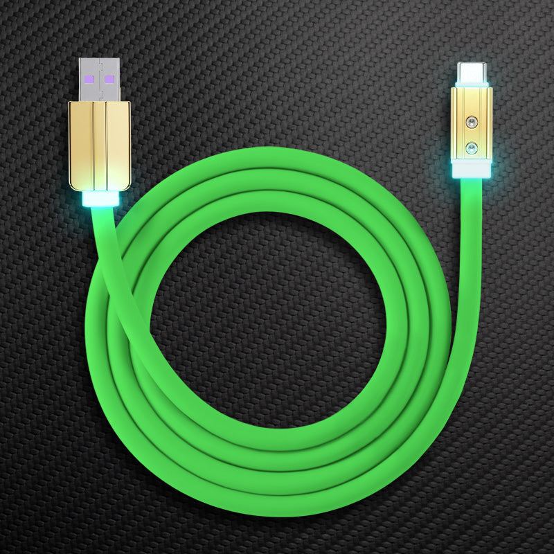"Neon Chubby" Fast Charge Cable With Gold-plated Design - Image 29