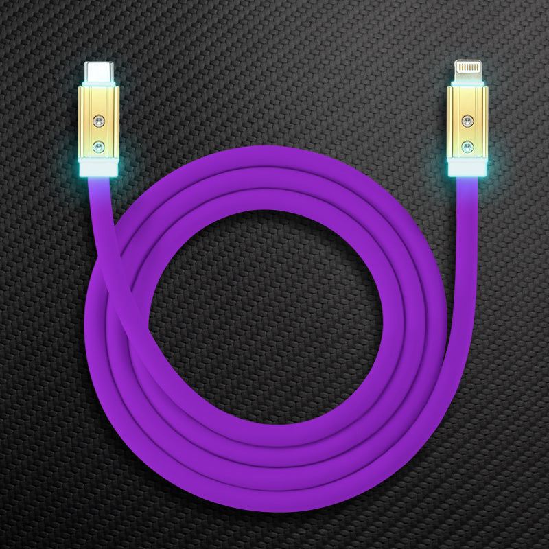 "Neon Chubby" Fast Charge Cable With Gold-plated Design - Image 36
