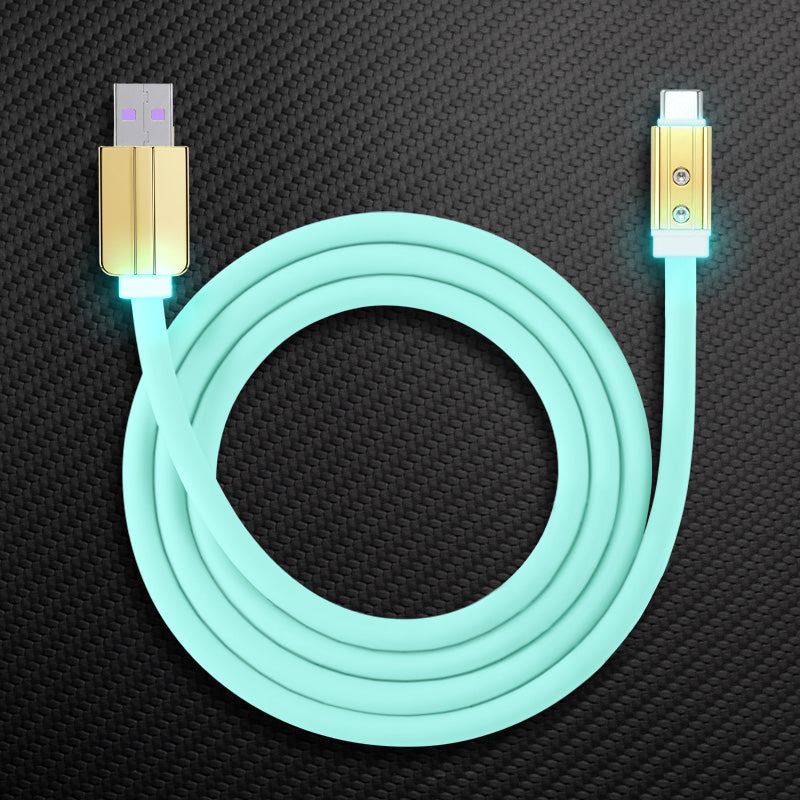 "Neon Chubby" Fast Charge Cable With Gold-plated Design - Image 9