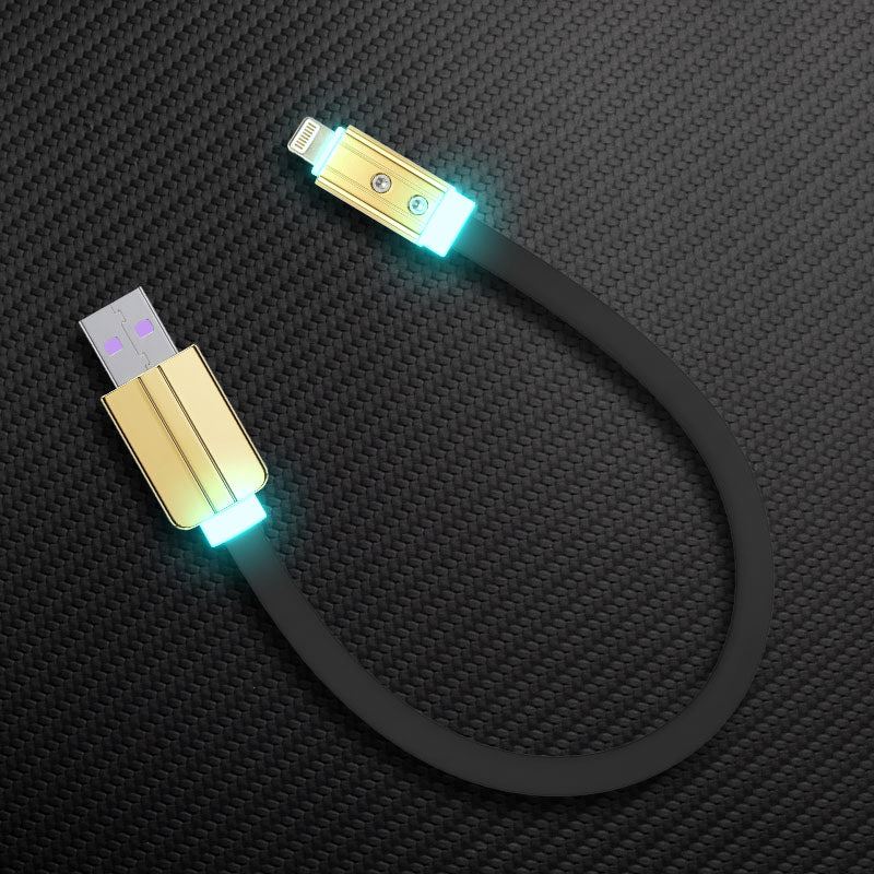 "Neon Chubby" Flat Charge Cable With Gold-plated Design - Image 21