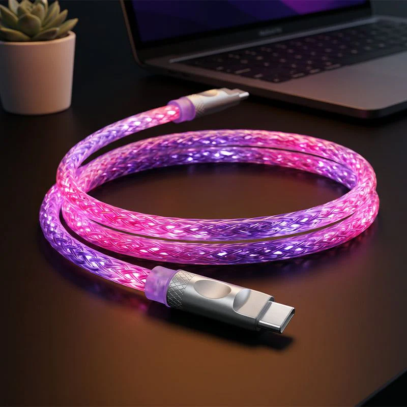 "Neon Chubby" Power Bank Friendly Color-Changing Luminous Cable - Image 2