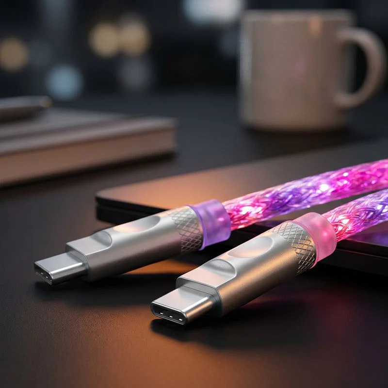 "Neon Chubby" Power Bank Friendly Color-Changing Luminous Cable - Image 3