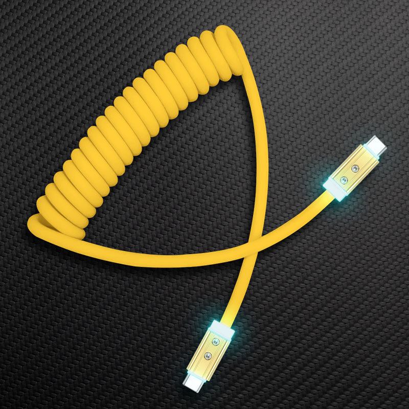 "Neon Chubby" Spring Charge Cable With Gold-plated Design - Image 10