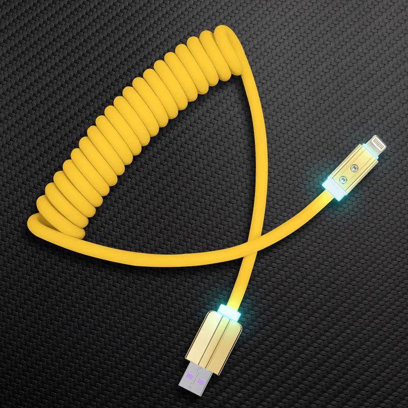 "Neon Chubby" Spring Charge Cable With Gold-plated Design - Image 13