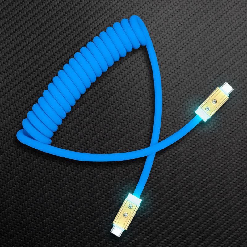 "Neon Chubby" Spring Charge Cable With Gold-plated Design - Image 22