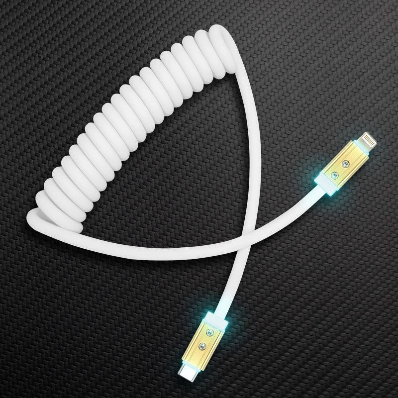 "Neon Chubby" Spring Charge Cable With Gold-plated Design - Image 27