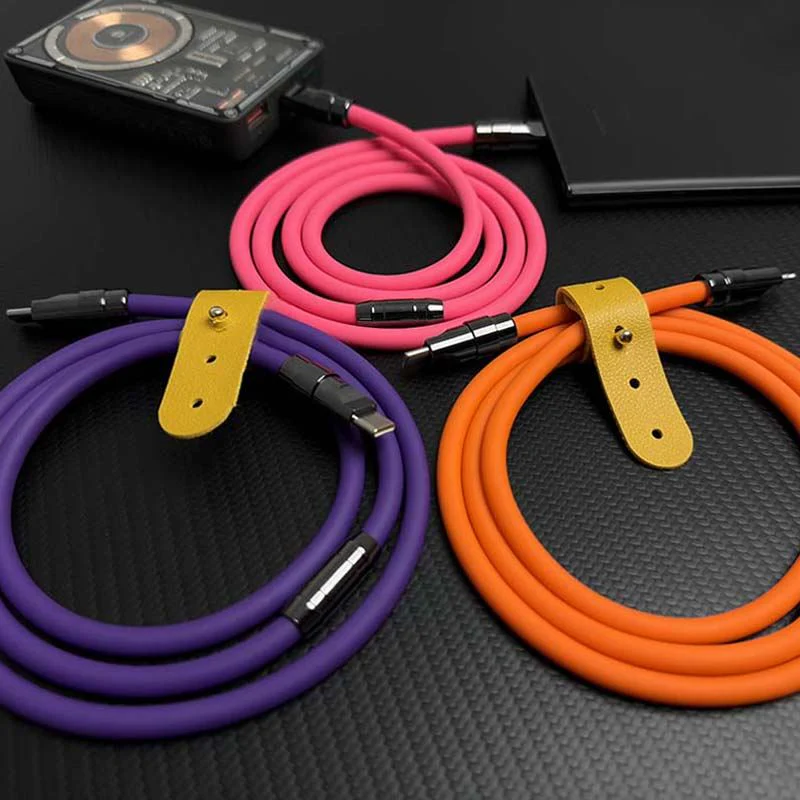 “Obsidian Edition“ 240W Glossy Multi-Color Fast Charging Cable - Image 4