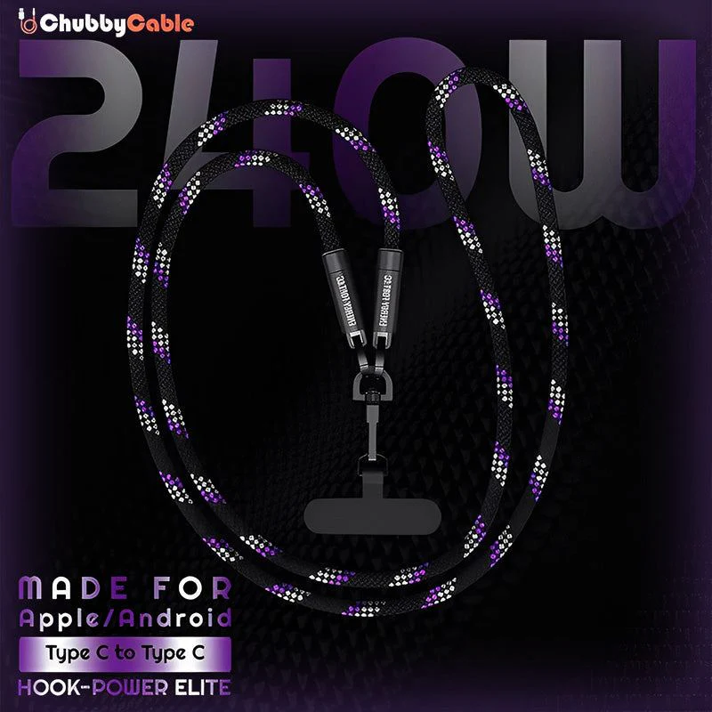 ChubbyCable Hook-Power Elite â€?Anti-Theft Hang & Twist-to-Charge 240W