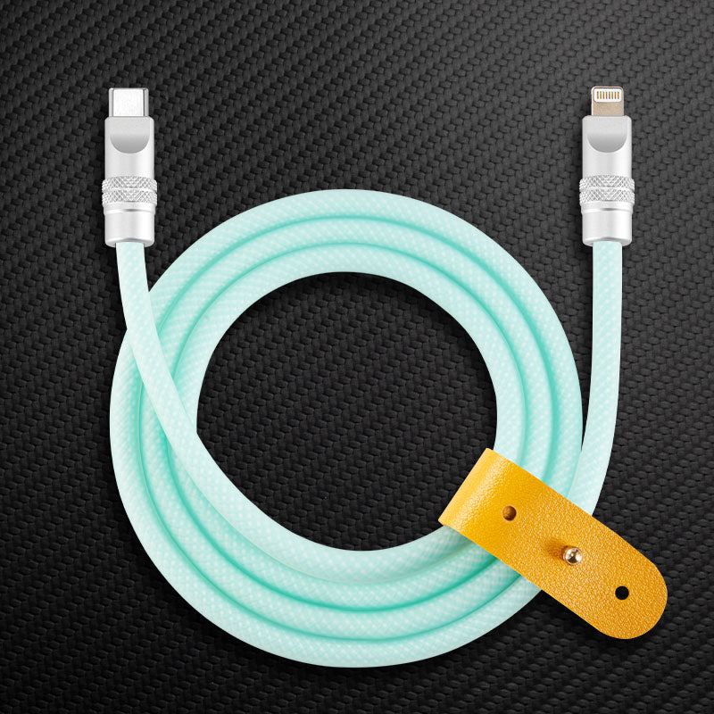 "See Through Chubby" Ultra Soft Transparent Braided Charging Cable - Image 17