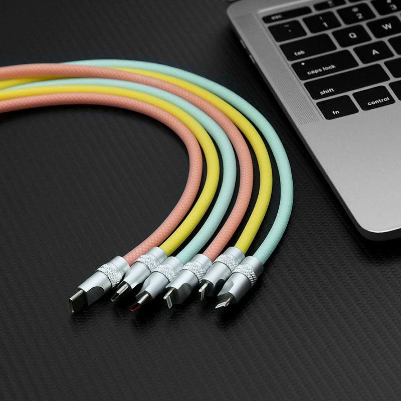"See Through Chubby" Ultra Soft Transparent Braided Charging Cable - Image 3